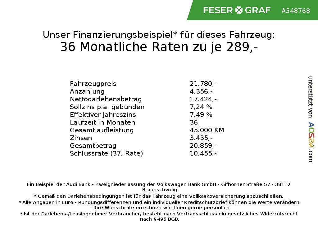 Audi A3 Sportback 40 TFSI e S tronic RFK Navi SHZ