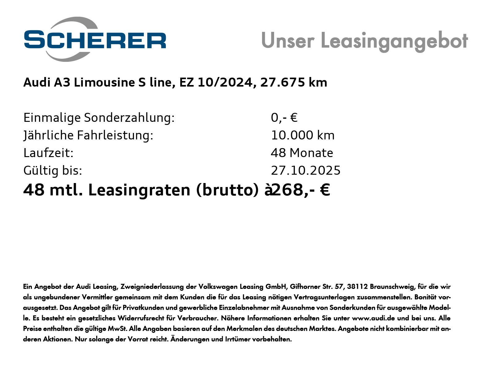 Audi A3 Limousine S line 30 TFSI 85(116) kW(PS) S tro