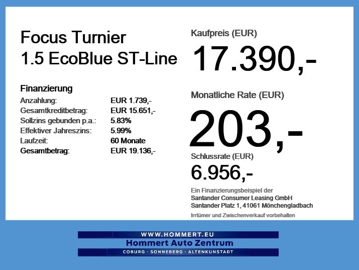 Ford Focus Turnier 1.5 EcoBlue ST-Line ACC+LED+Navi