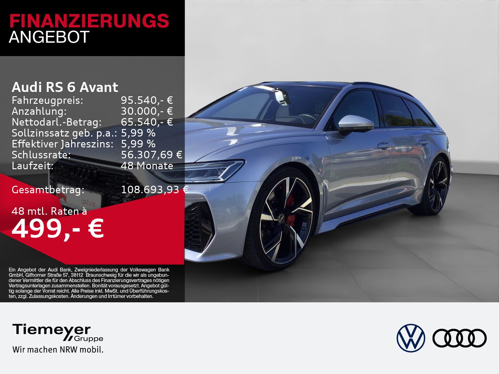 Audi RS6 Avant TFSI Q BuO 305km/h PANO RS-AGA