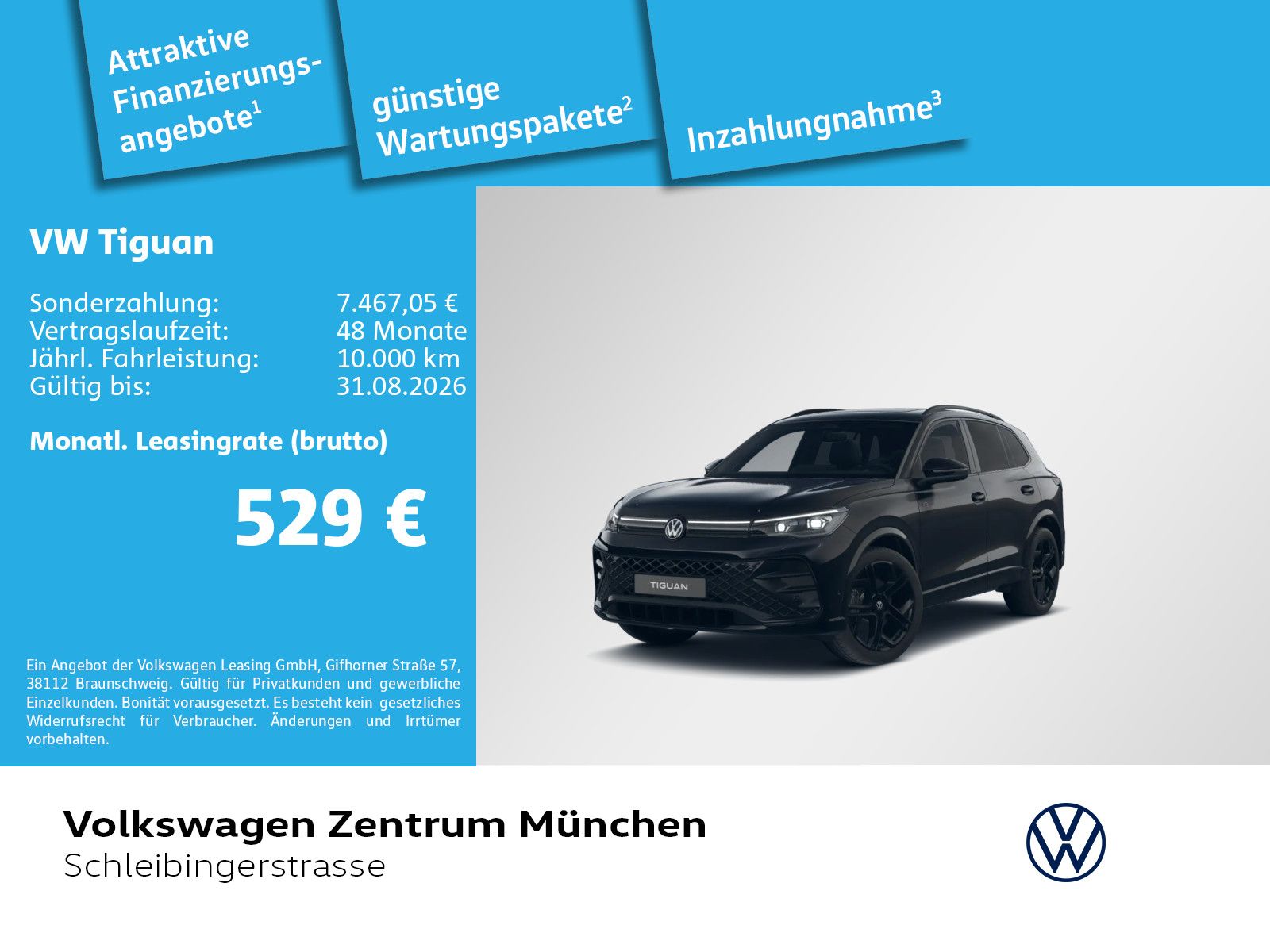Volkswagen Tiguan 2.0 TSI 4MOT R-Line BlackStyle AHK IQ.Lig
