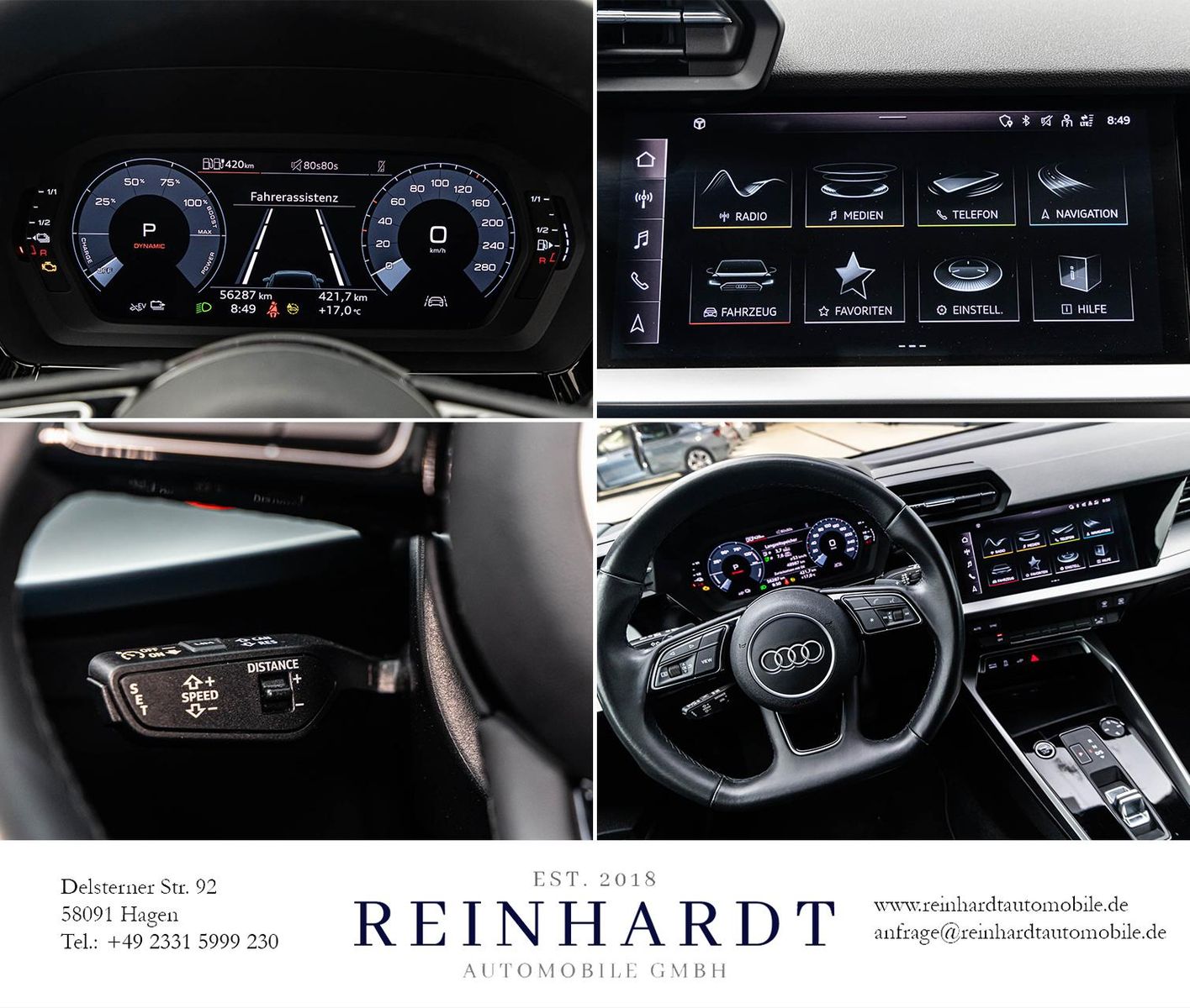 Audi A3 SPORTBACK 40TFSie ADVANCED 17Z./LED/PANO/KEY.