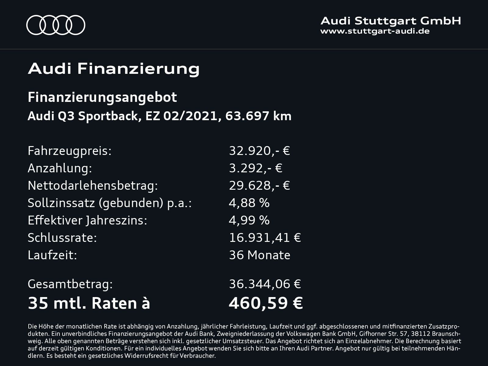 Audi Q3 Sportback 45 TFSI quattro AHK Keyless CarPlay