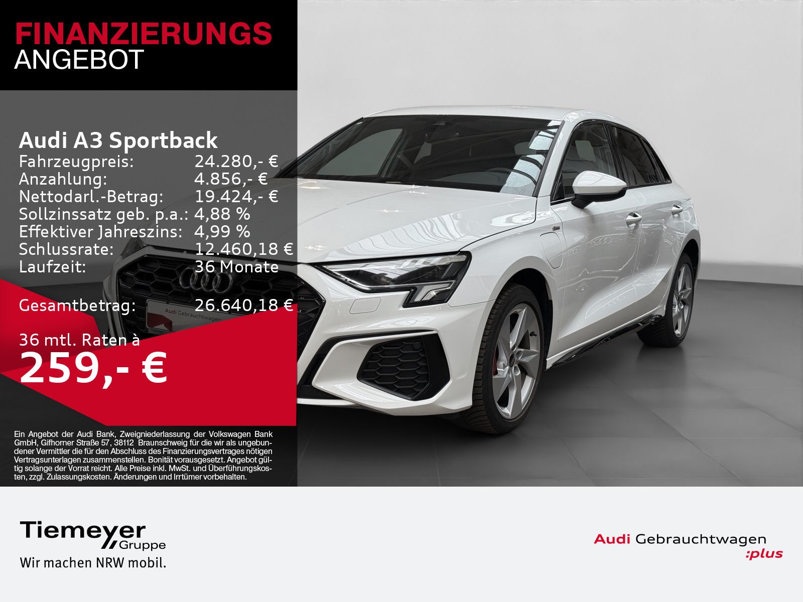 Audi A3 Sportback 45 TFSIe S LINE LED SITZHZ GJR LM17