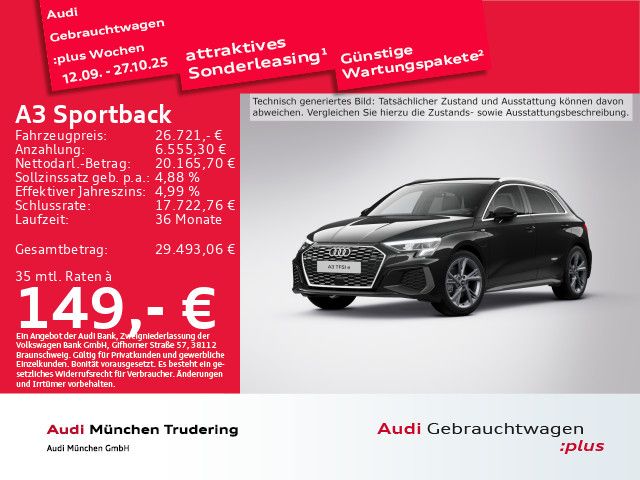 Audi A3 Sportback TFSI e S line 40 e 150(204) kW(PS)