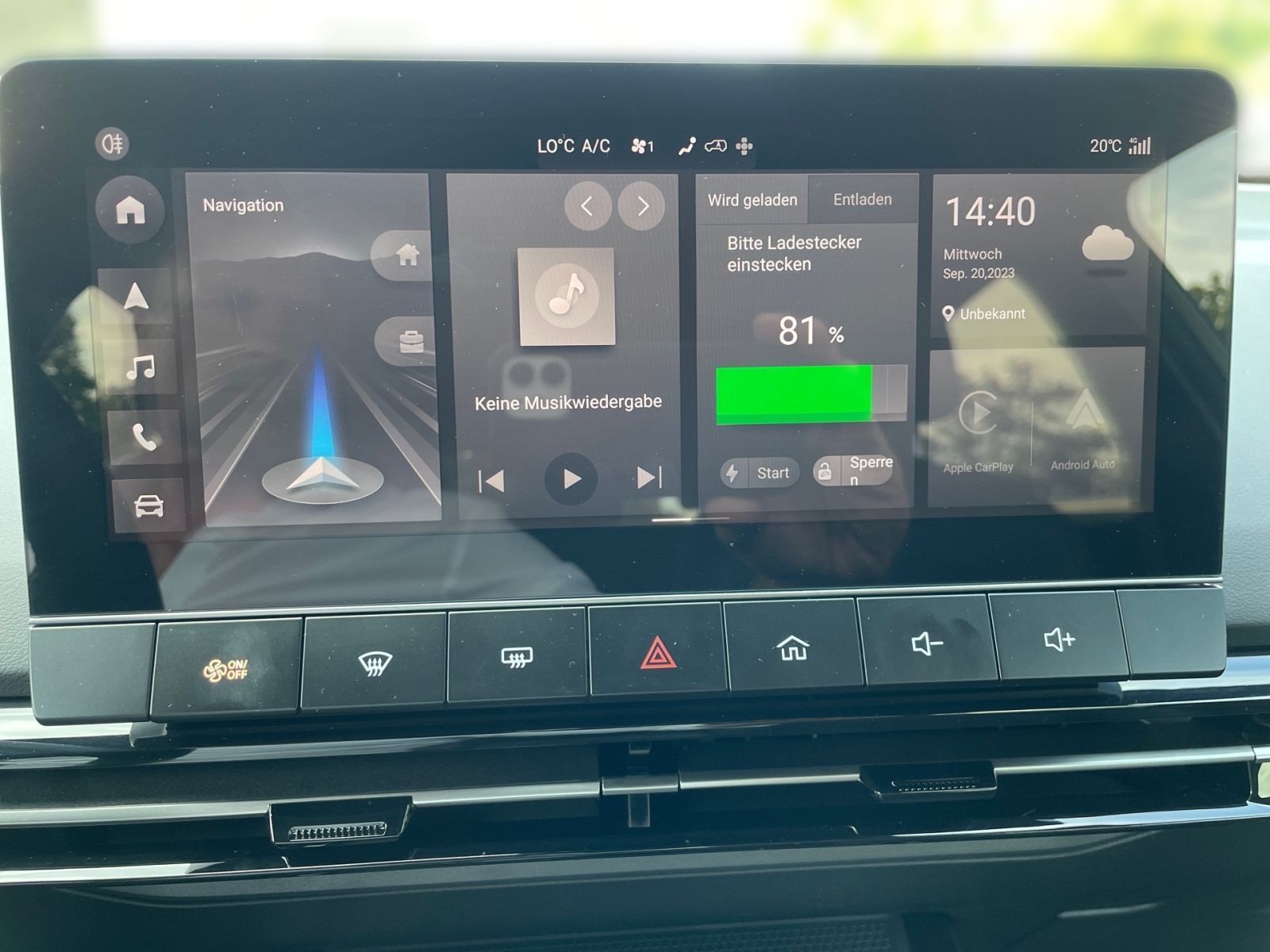 MG4 XPOWER 4x4 64 kWh 435PS Track-Mode-Display