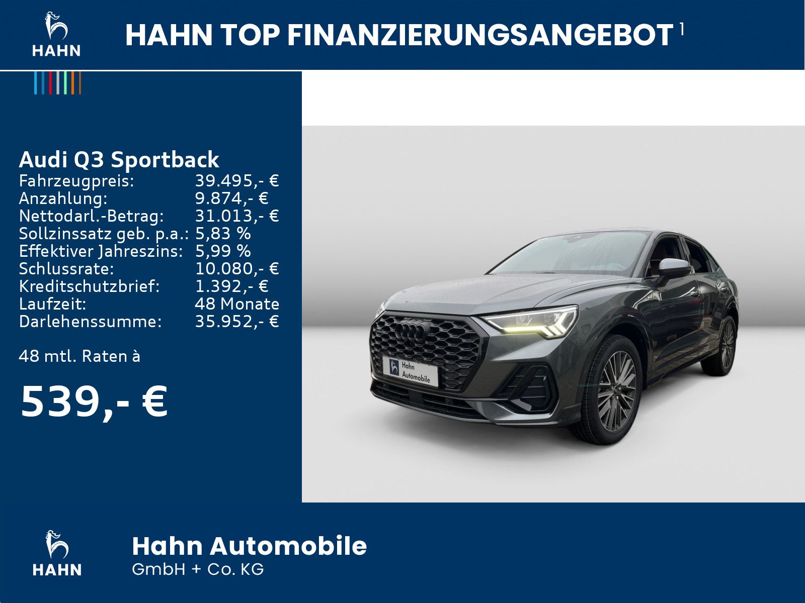 Audi Q3 Sportback 45TFSI S-Line - Samsaru's Car Outlet