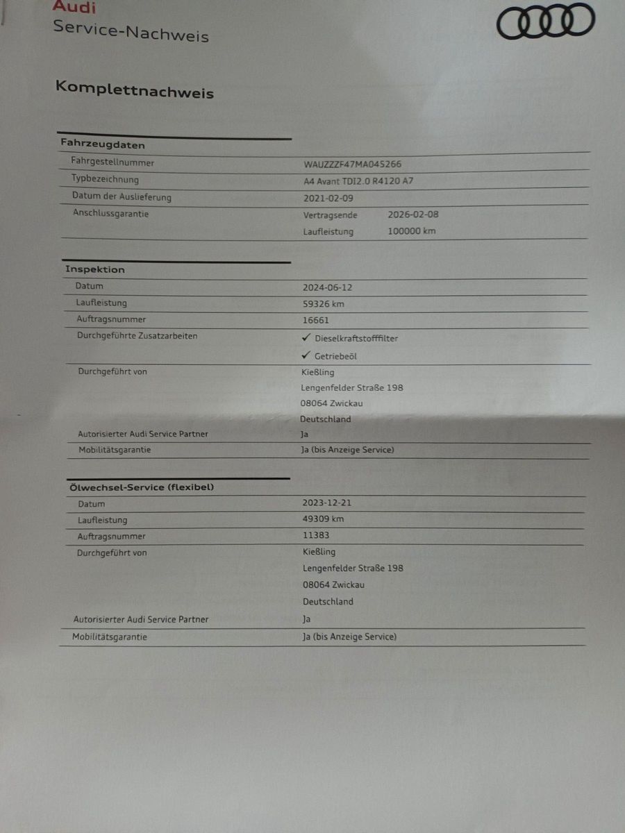 Audi A4 AVANT 35 TDI ADVANCED S-TRONIC - Samsaru's Car Outlet