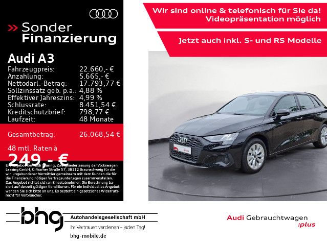 Audi A3 40 TFSIe Sportback S tronic