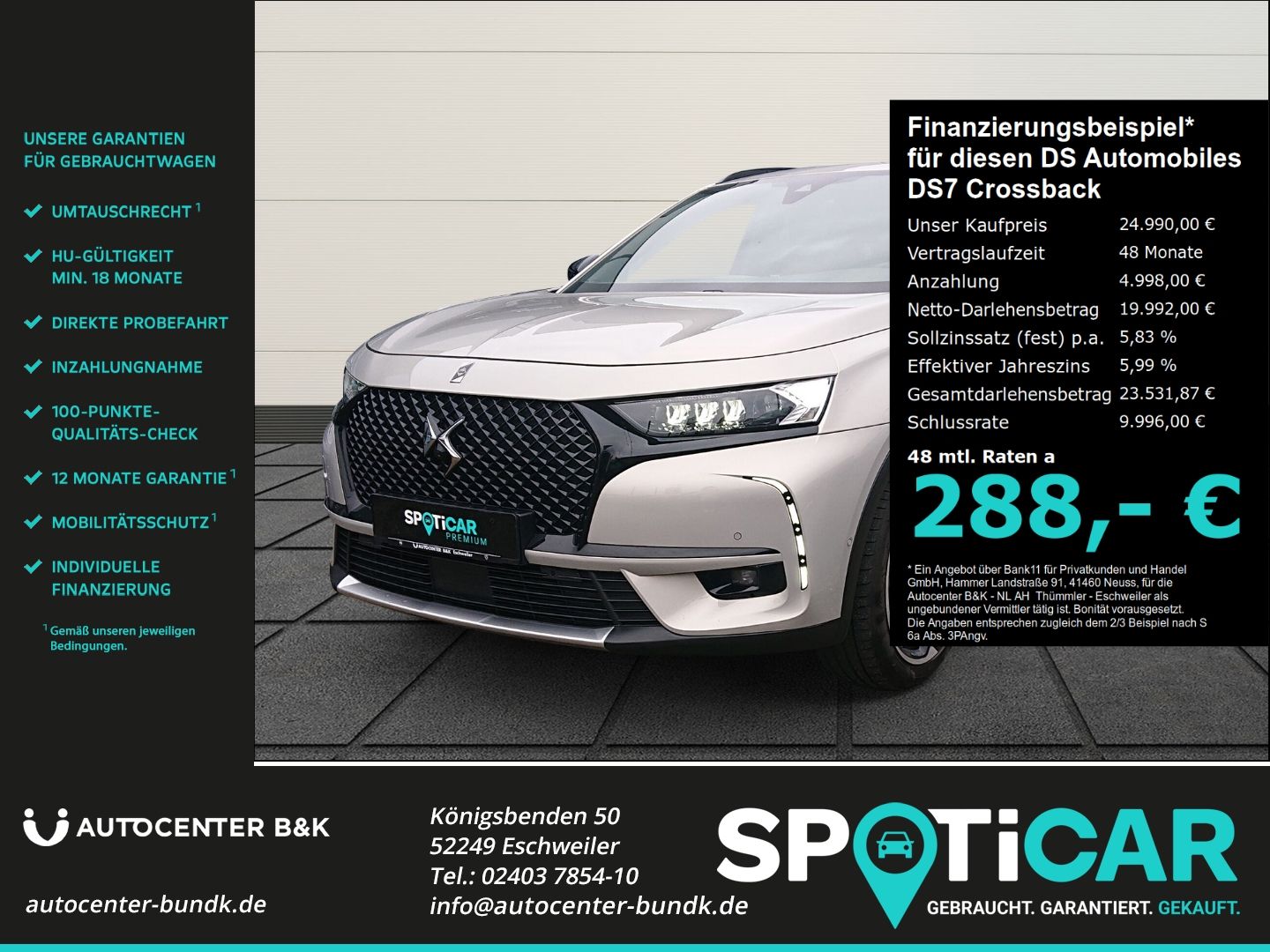 DS Automobiles DS7 Crossback E-TENSE 4x4 LOUVRE Hifi Panodach N