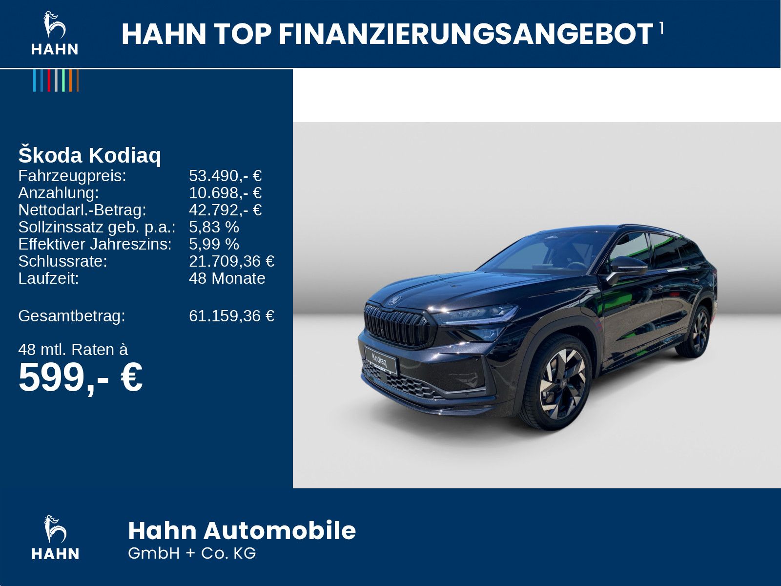 Skoda Kodiaq Sportline 1.5TSI iV ACC Navi Komfort Plus