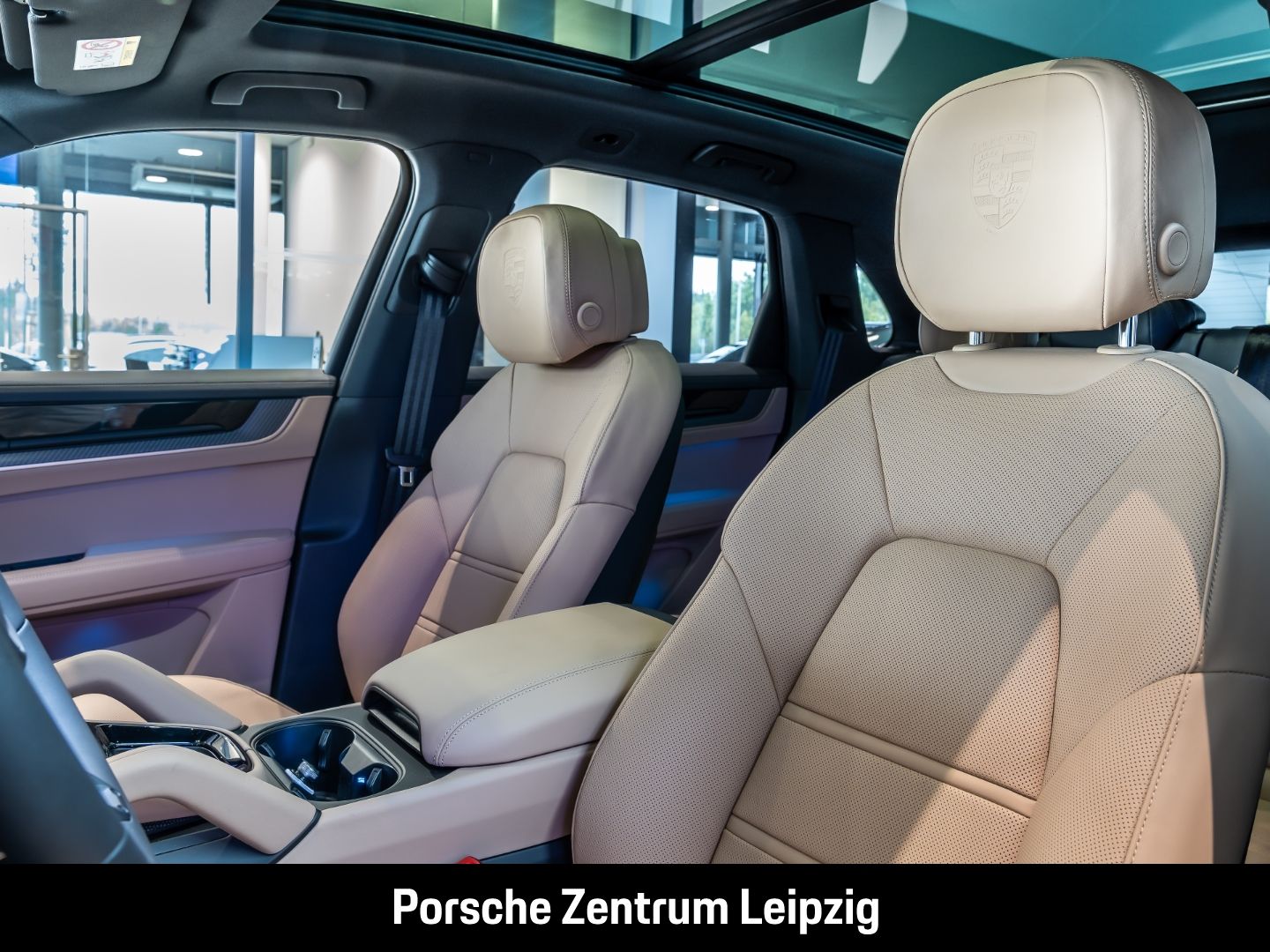 Porsche Cayenne E-Hybrid Dunkelolive Massage Sportabgas