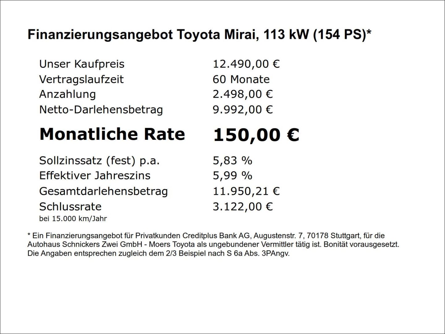 Toyota Mirai - Samsaru's Car Outlet