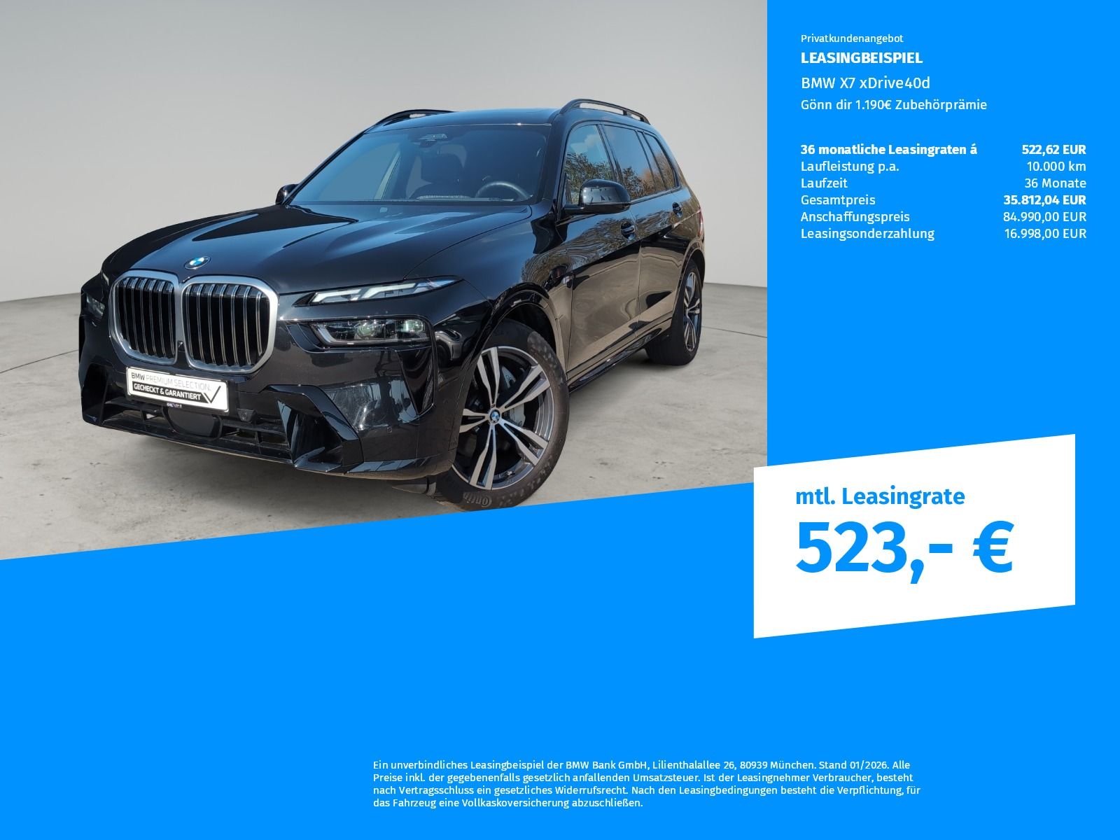 BMW X7 xDrive40d Gönn dir 1.190€ Zubehörprämie