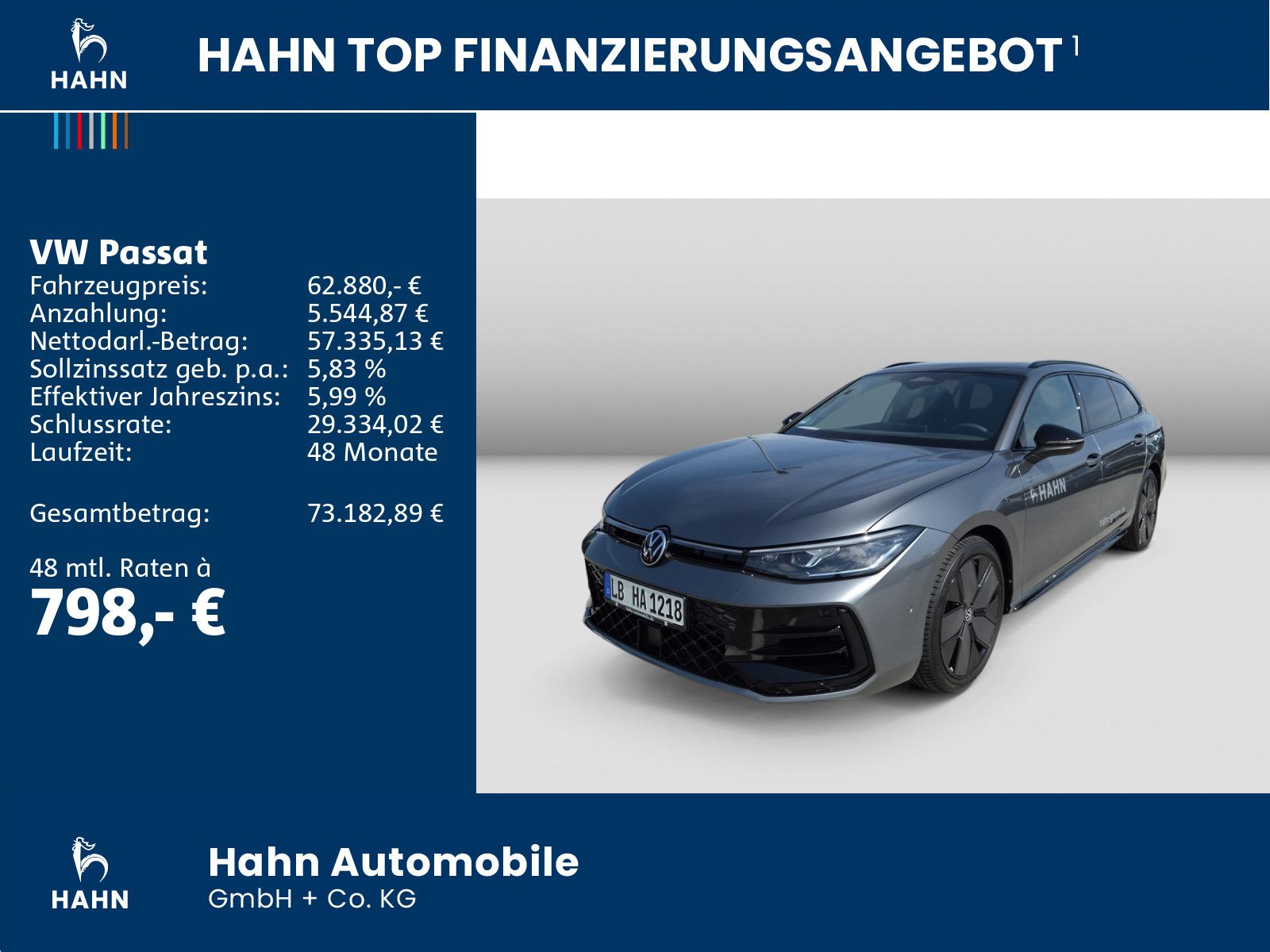 Volkswagen Passat R-Line "Signature" 2,0 l TSI 4MOTION 265