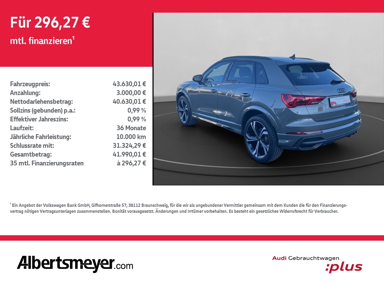 Audi Q3 35 TDI S-LINE+NAVI+LED+AHK+PANO
