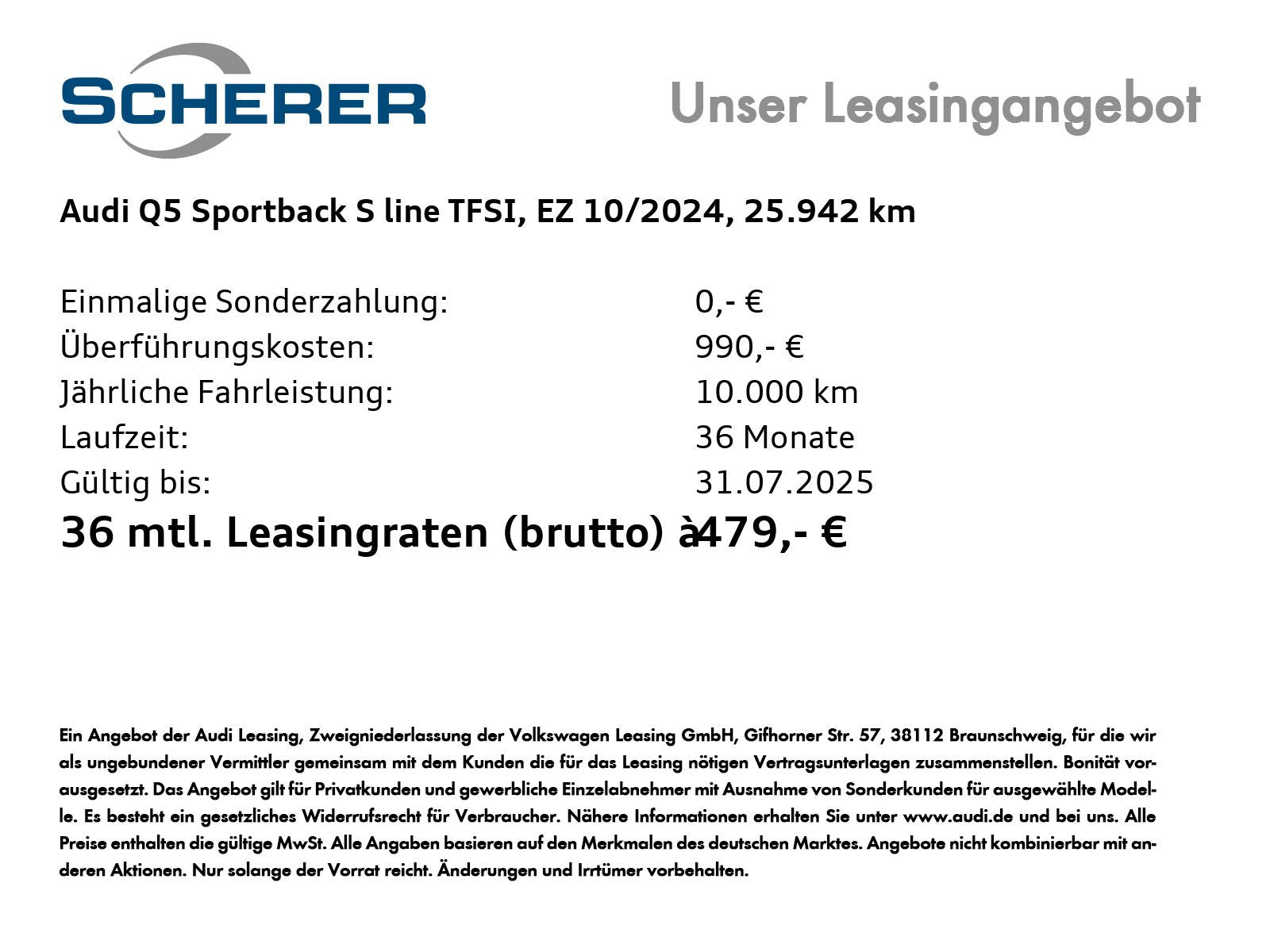 Audi Q5 Sportback S line 45 TFSI - Samsaru's Car Outlet