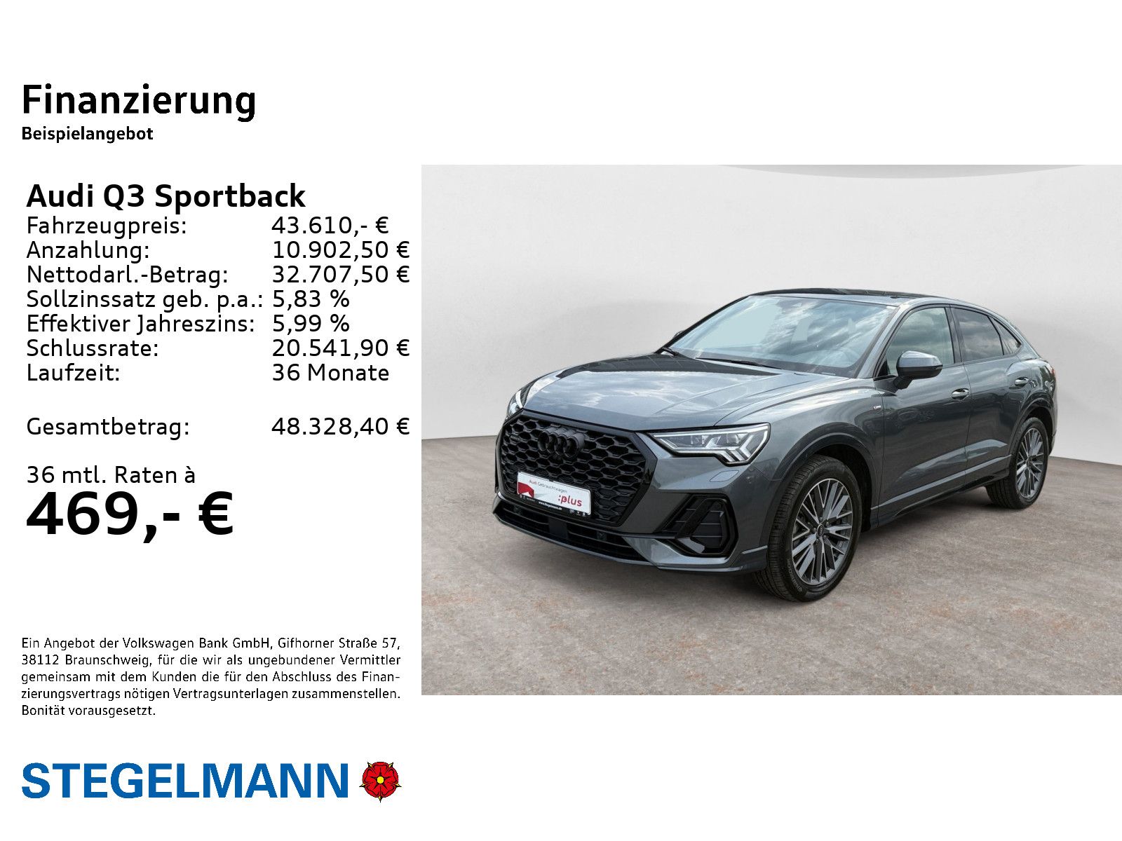 Audi Q3 Sportback 45 TFSI S-tronic qu. S-Line *Matrix