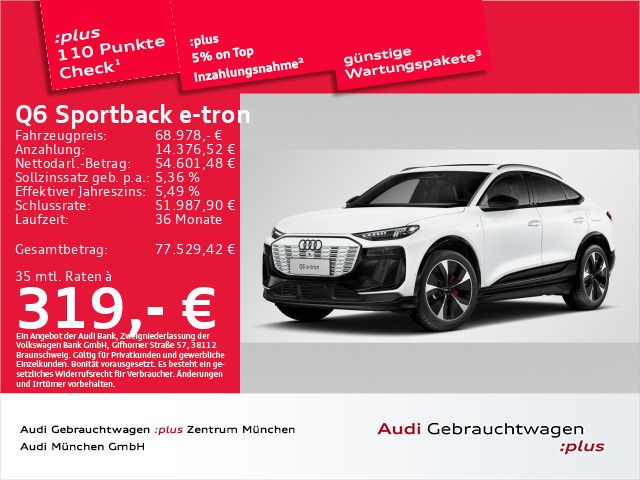 Audi Q6 Sportback e-tron qu. S line Pano/Matrix/ACC/L