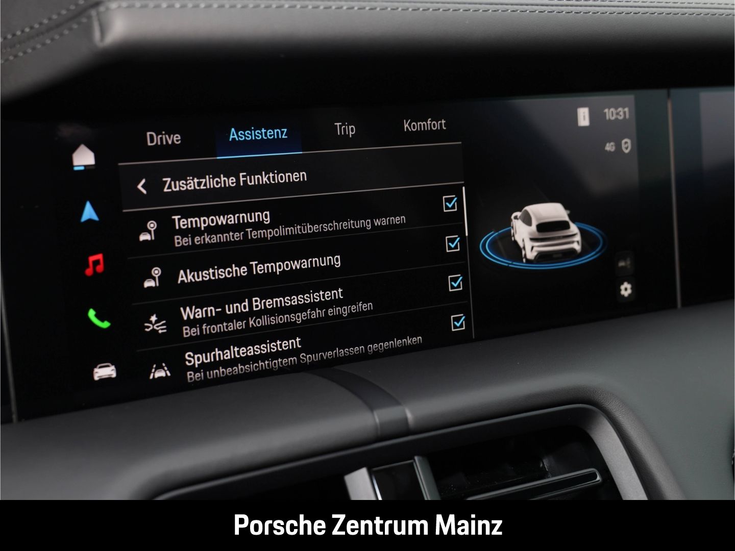 Porsche Taycan Sport Turismo UPE:154.000€,Beifahrerdispl