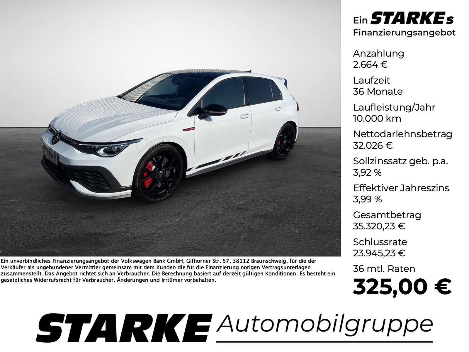 Volkswagen Golf GTI Clubsport 2.0 TSI DSG Black Style  Head