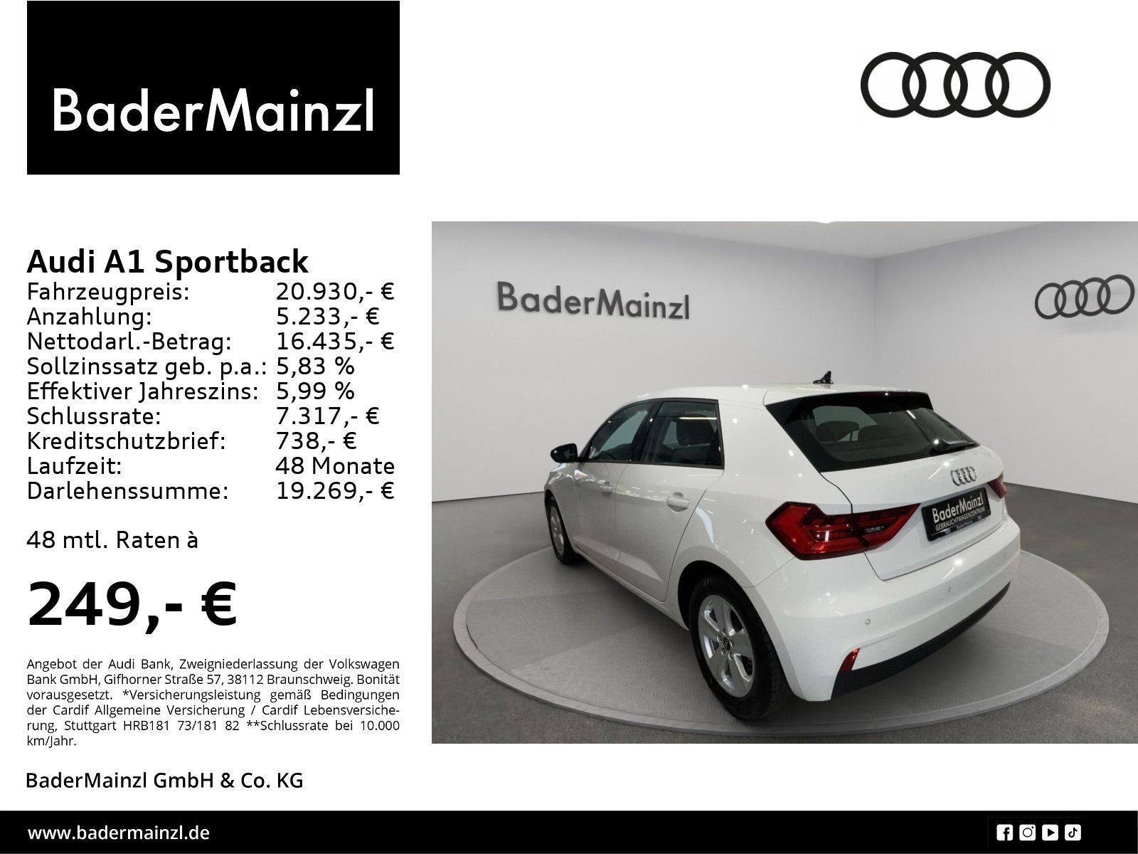 Audi A1 Sportback 30 TFSI S tronic - Samsaru's Car Outlet