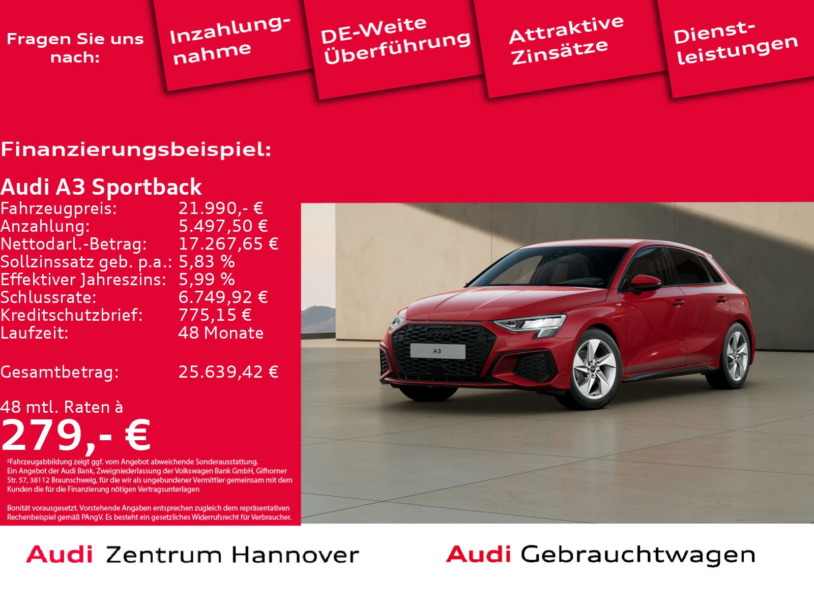 Audi A3 Sportback S line 30 TFSI Kamera B&O DAB Sport