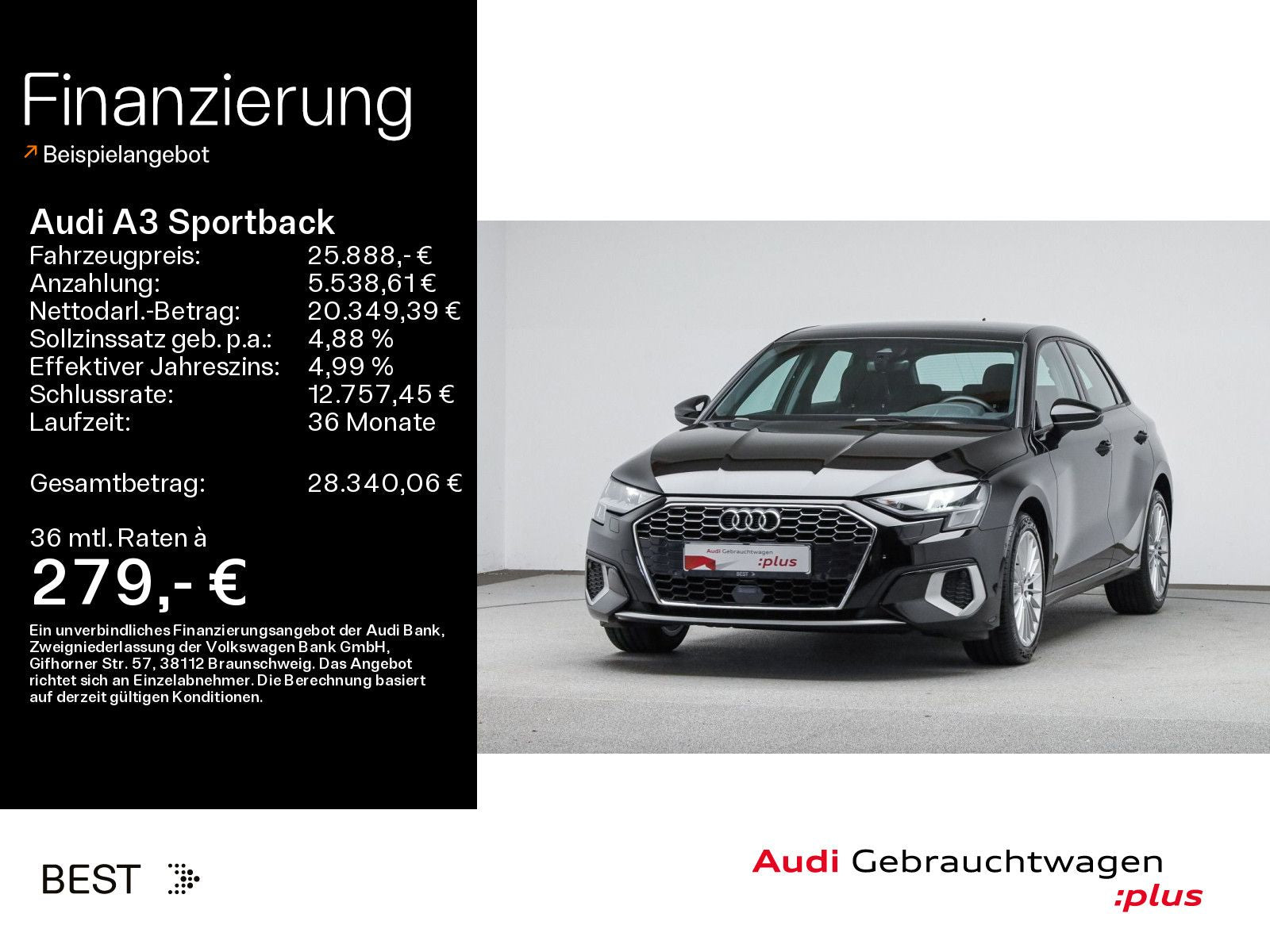 Audi A3 Sportback advanced 35 TFSI Pano*Assist*B&O*