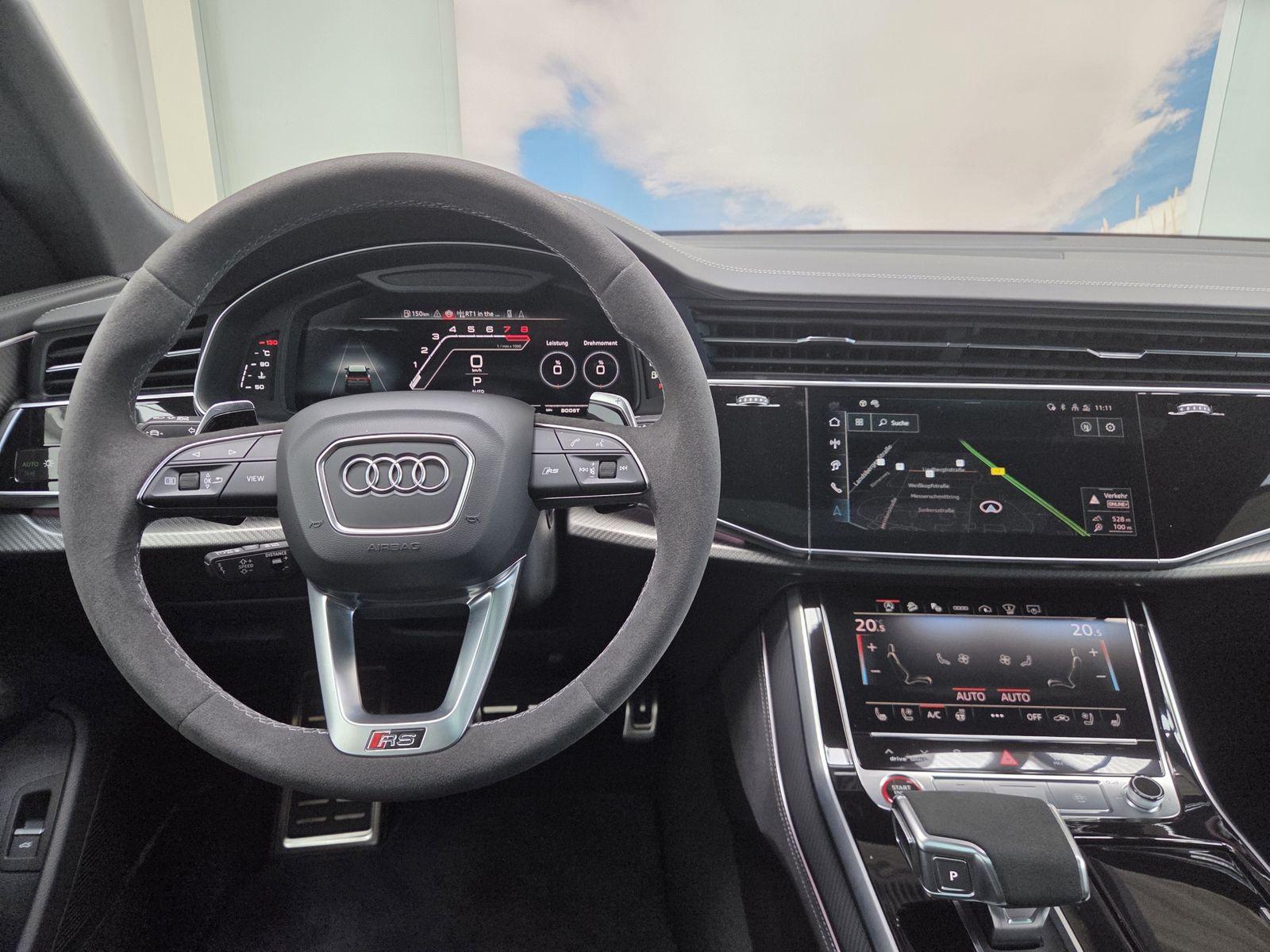 Audi RSQ8 Sportabgas AHK Standhzg. Black+ RS-Design