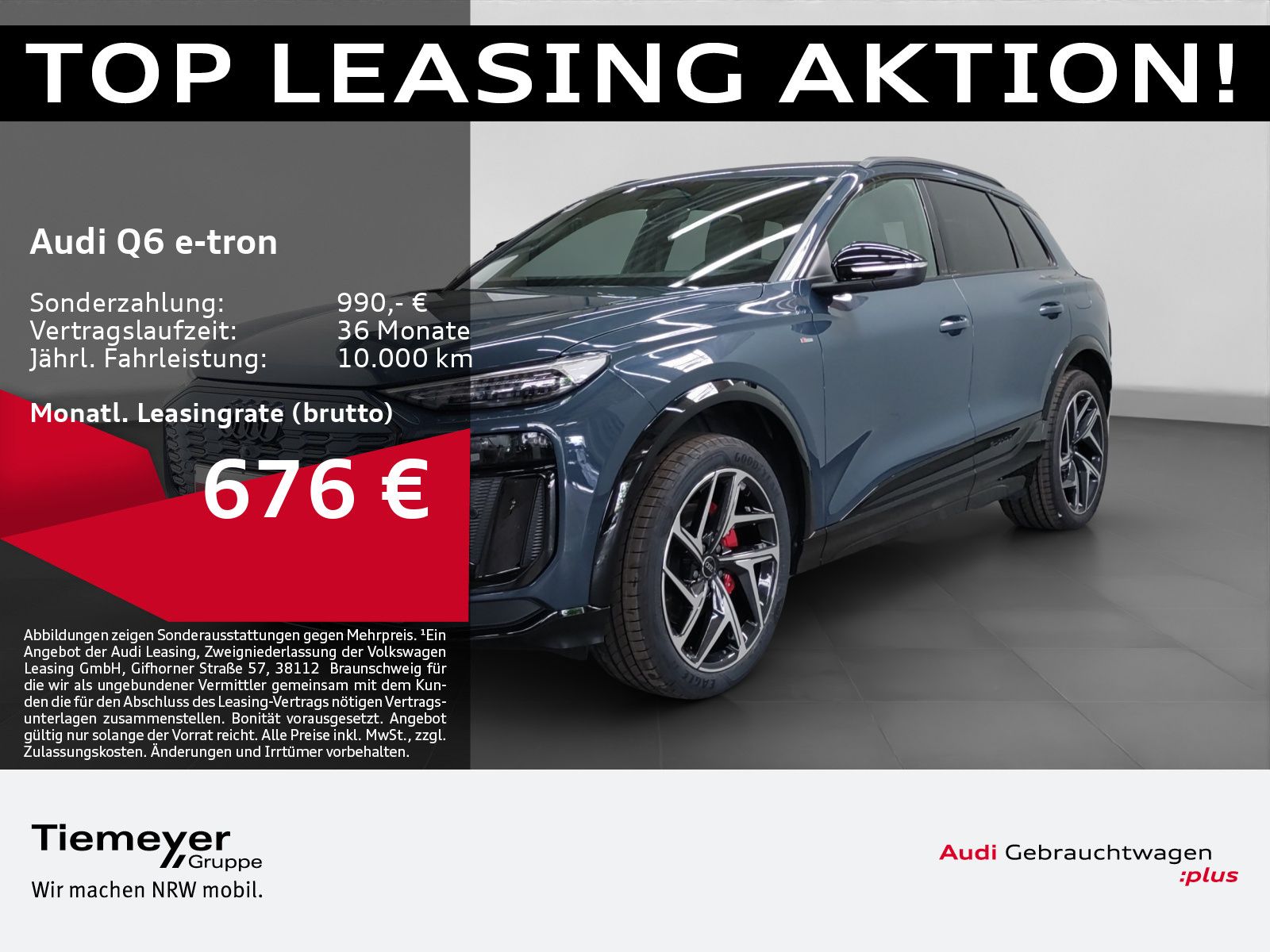 Audi Q6 e-tron Q S LINE LM21 AHK BuO LEDER