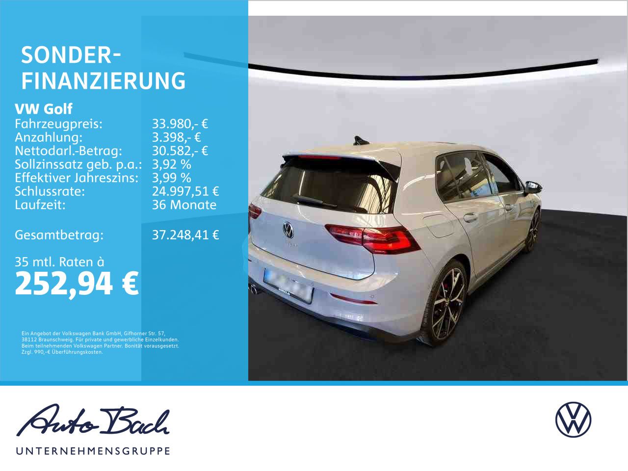 Volkswagen Golf VIII GTD 2.0TDI DSG Navi Matrix HuD Panoram