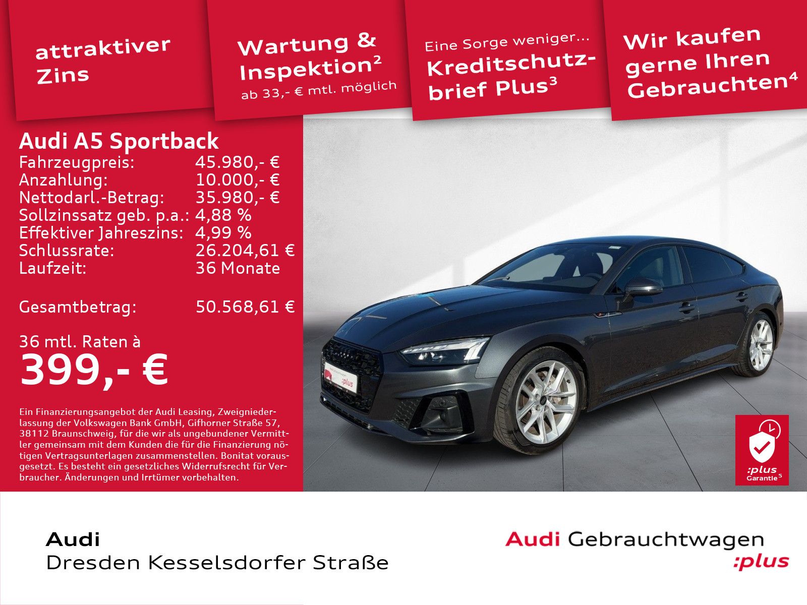 Audi A5 Sportback 40 TDI Q. S-Line Kamera LED Navi DA