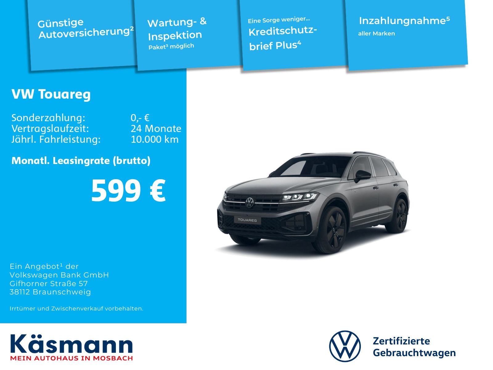 Volkswagen Touareg R-Line 3.0TDI 4M AHK LUFTF STANDH HUD