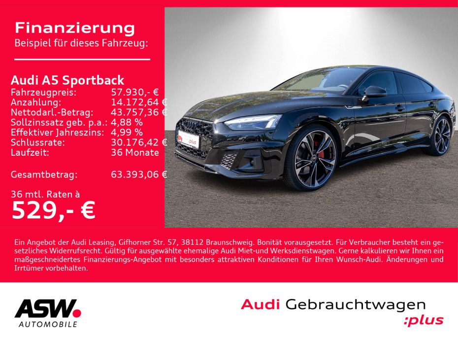 Audi A5 Sportback S line 40TDI quattr Navi Matrix AHK