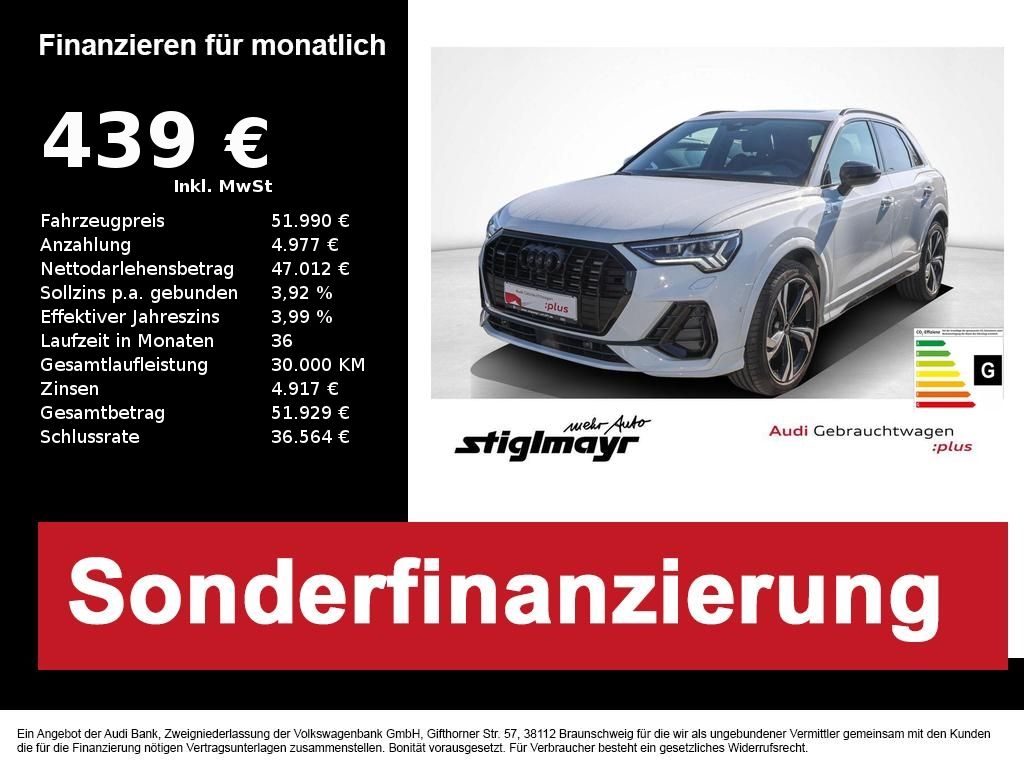 Audi Q3 S-line 45TFSI quattro AHK+MATRIX+PANO+STANDHZ