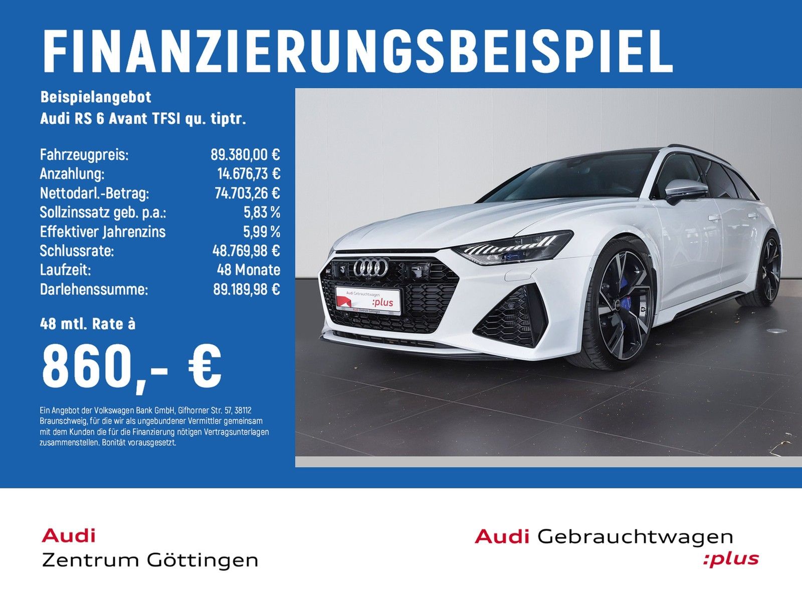 Audi RS 6 Avant TFSI qu. tiptr. +PANO+AHK+ MATRIX+B&O