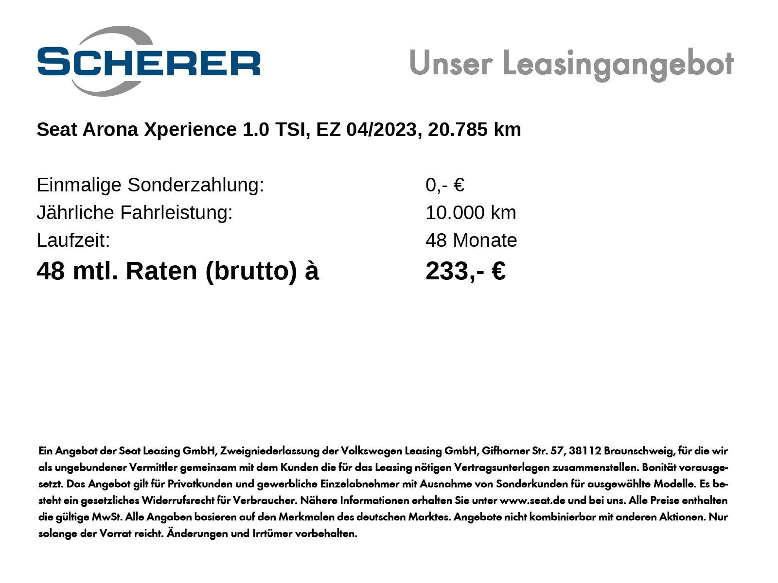Seat Arona 1.0 TSI Xperience OPF
