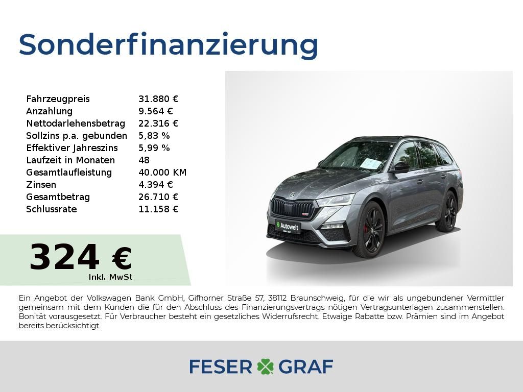 Skoda Octavia Combi 2.0 TDI RS DSG LED/Kamera/Pano