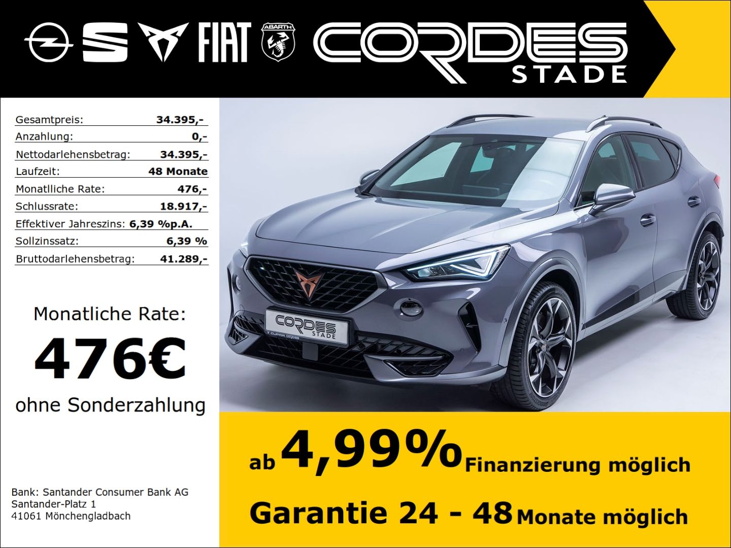 Cupra Formentor VZ 4Drive 2.0 TSI AHK ACC Automatik Ap
