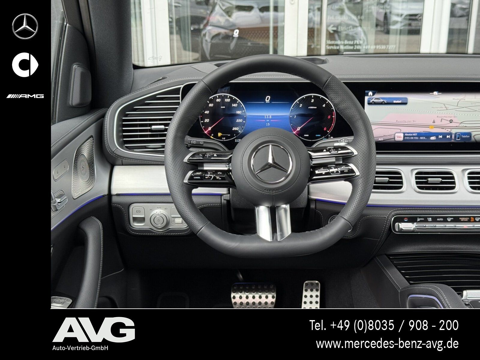 Mercedes-Benz GLE 450 d 4M AMG Pano HuD Stndhzg AHK Air 360°
