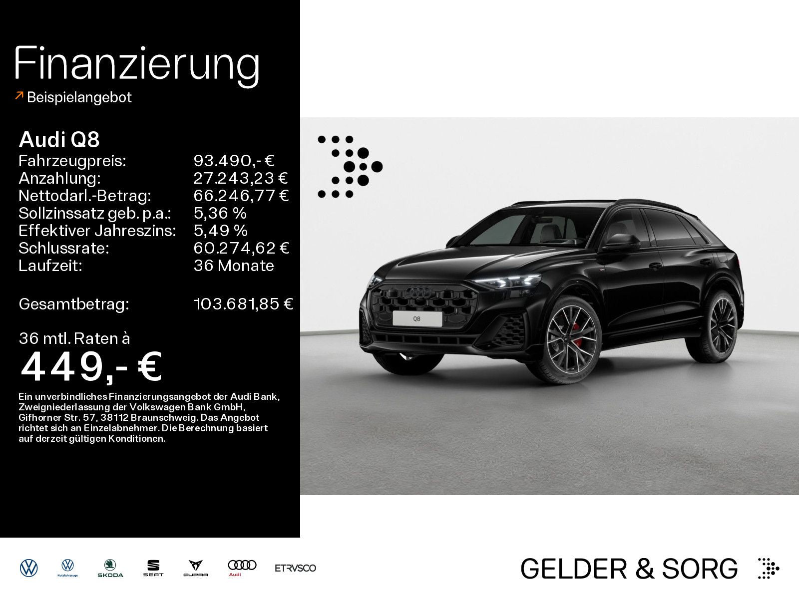Audi Q8 SUV TFSIe qu. S line 77km/WLTP*Air*HuD*B&O*