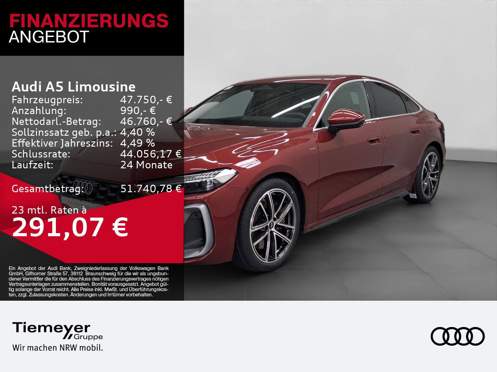 Audi A5 Limousine A5 Limo e-HYBRID S LINE LM19 AHK BF