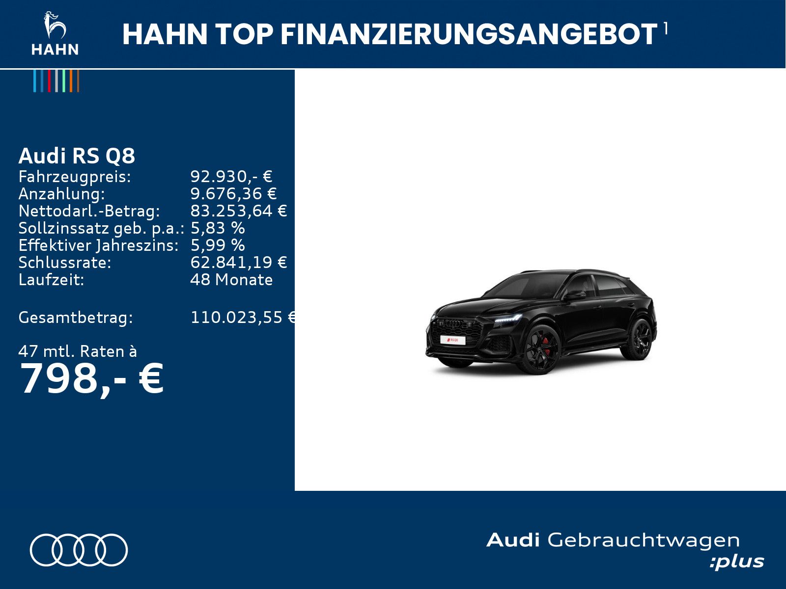 Audi RS Q8 TFSI quattro AHK HUD B&O Matrix Keramik °3