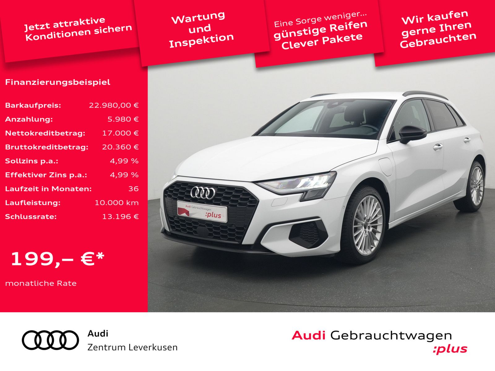Audi A3 Sportback advanced S-TRON LED KLIMA SHZ ACC