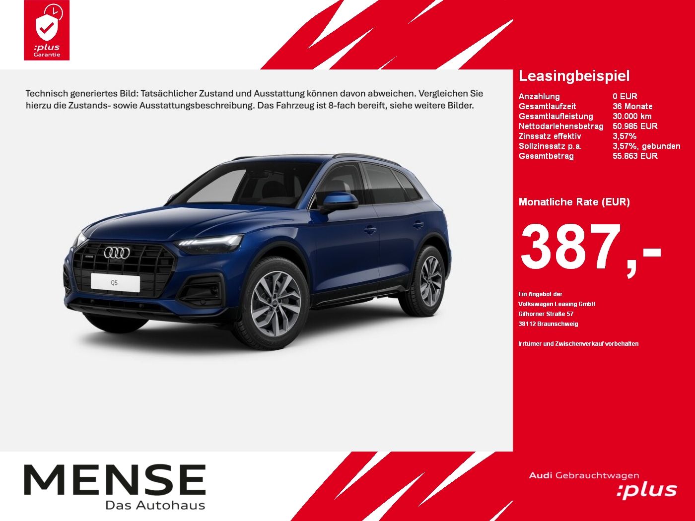 Audi Q5 45 TFSI quattro S tronic advanced - Samsaru's Car Outlet