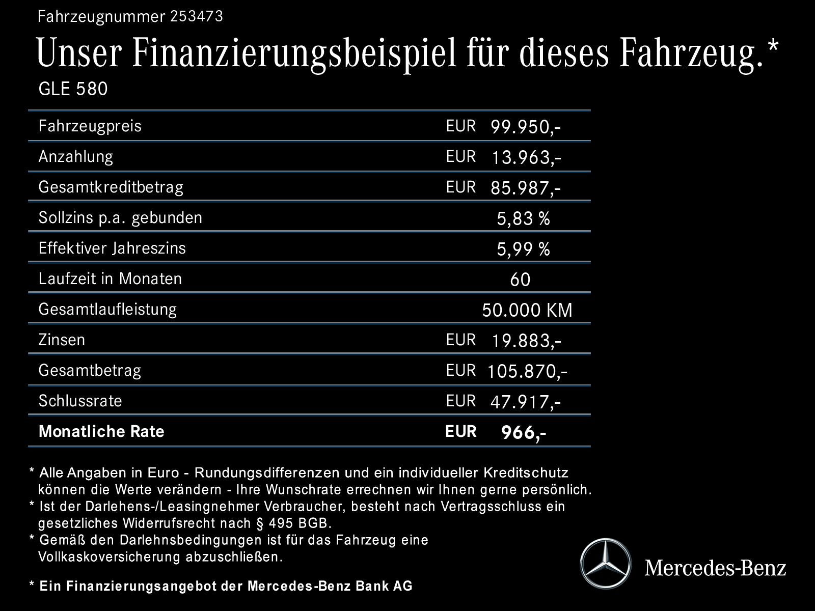Mercedes-Benz GLE 580 4M AMGPrem+/Night/22"/Carb/Burm/Pano/AHK