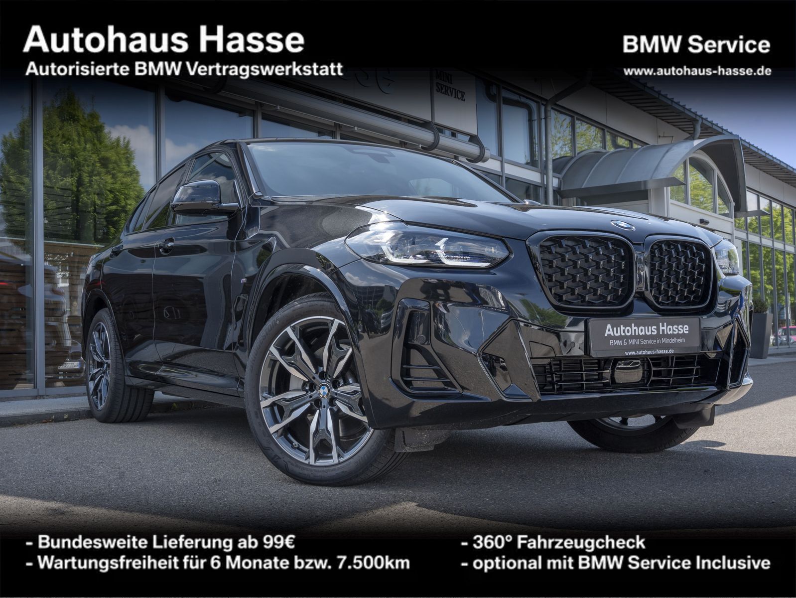 BMW X4 xDrive30d M-Sport DAPro PANO 360° HUD AHK el.