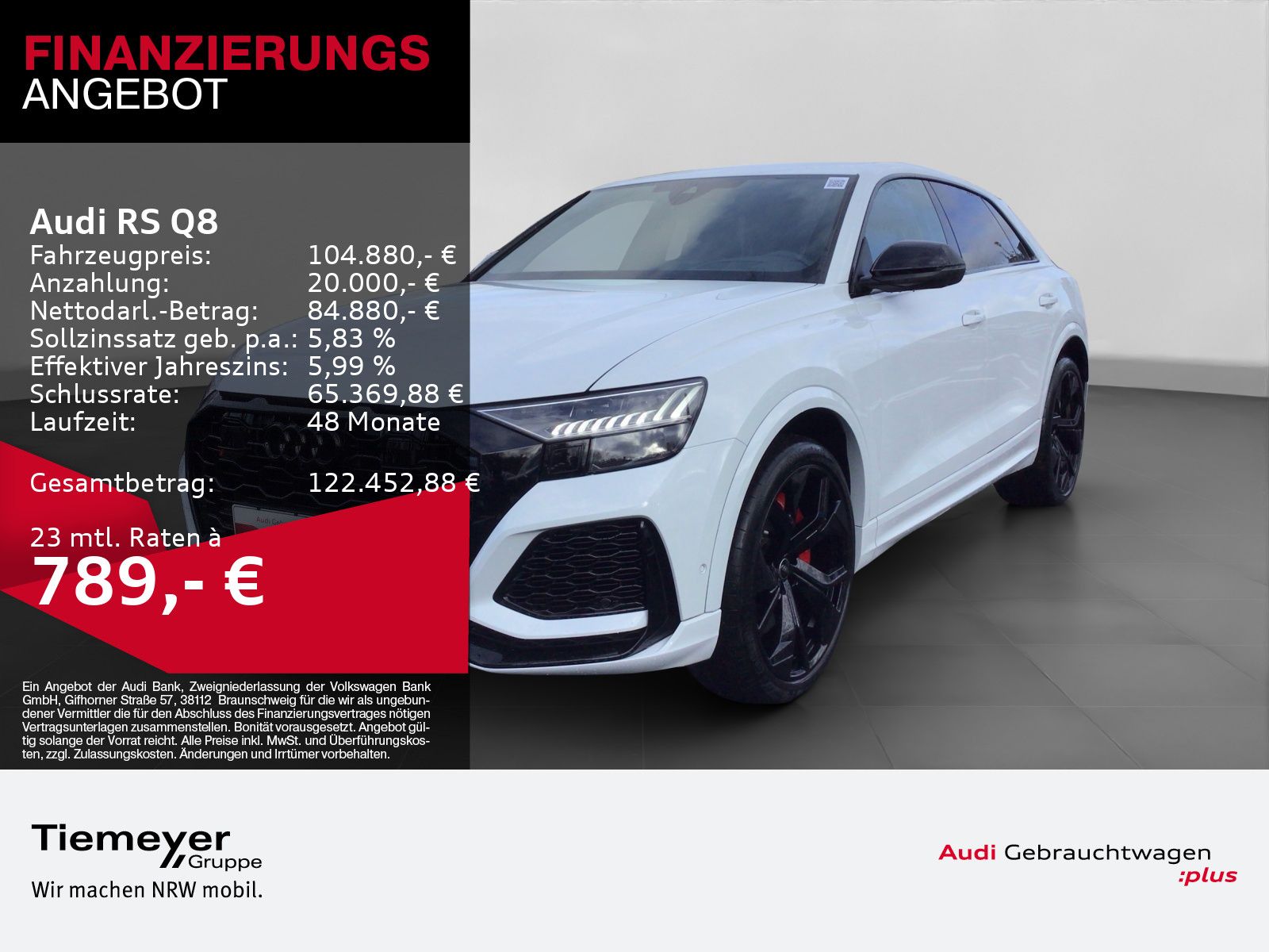 Audi RSQ8 TFSI Q MATRIX KAMERA BuO LM23