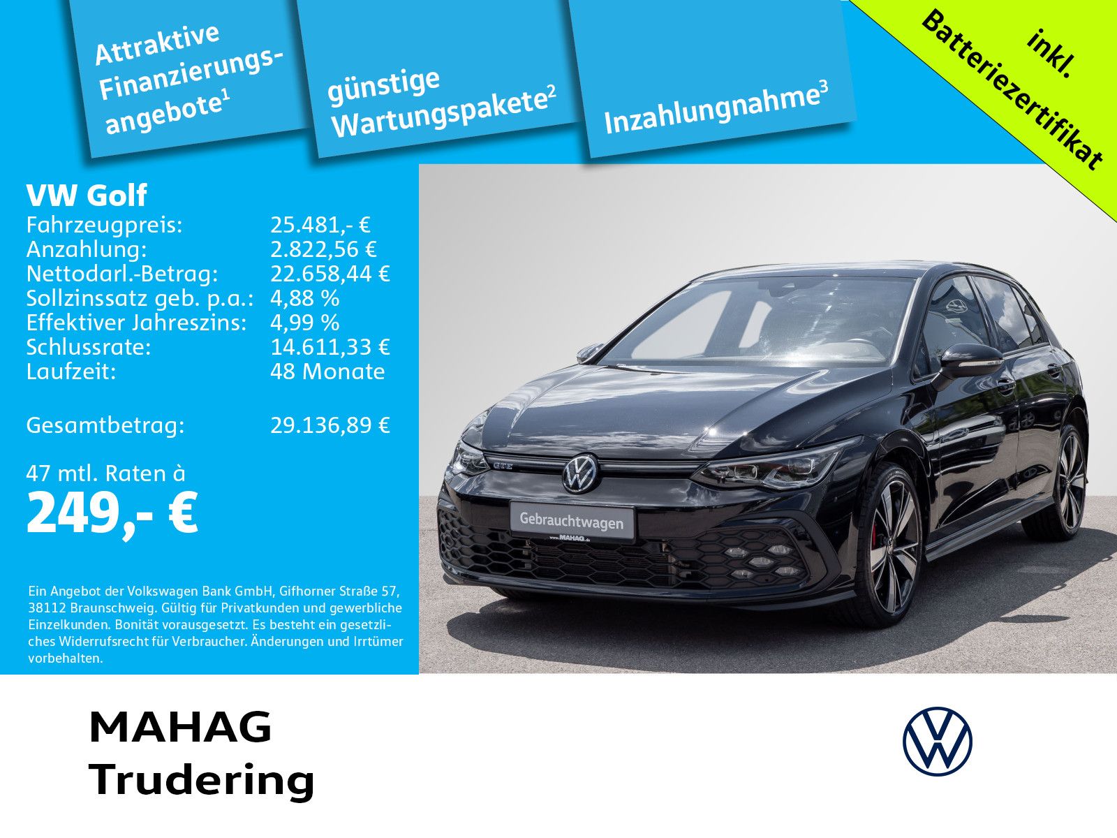 Volkswagen Golf VIII GTE 1,4 eHybrid AHK Leder LED+ Navi Pa