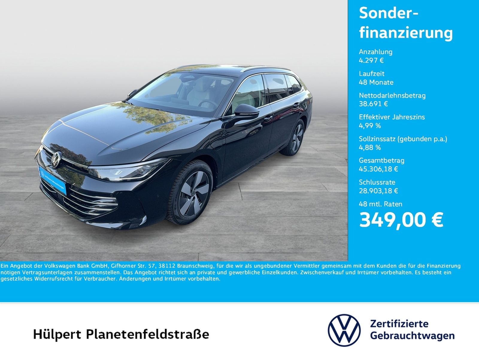 Volkswagen Passat Variant 1.5 HYBRID ELEGANCE LEDER AHK CAM